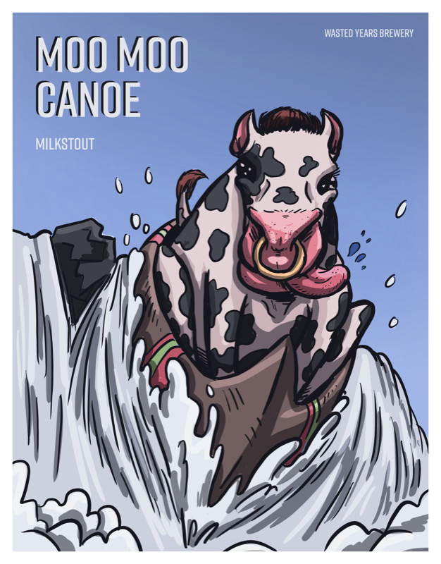 Moo Moo Canoe artwork